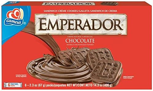 Gamesa Emperador Chocolate Sandwich Creme Cookies, 14.34 oz