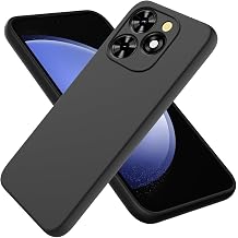 Case for Tecno Spark 20 Pro Case Tecno Spark 20 Pro Ultra Thin High-Quality Liquid Silicone Case Non-Slip Shell Mobile Phone Case for Tecno Spark 20 Pro Shockproof Case Black