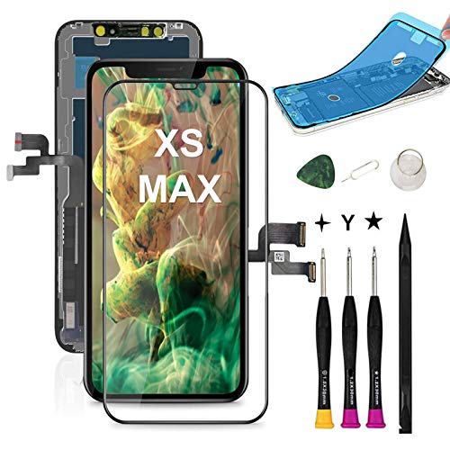 COASD Compatible with iPhone XS MAX Screen Replacement Iphone XS MAX LCD screen replacement Iphone XS MAX Screen LCD Digitizer Display Assembly with 3D Touch Face ID Model 1921 A2101 A2102 A2103 A2104