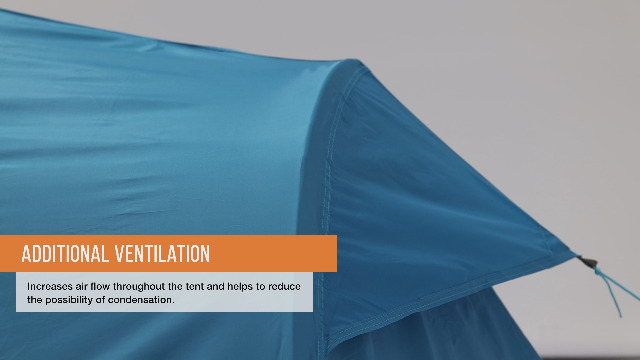 Tenda Da Campeggio Vango Talas - Tunnel, Blu Fiume, Impermeabile 3000 Mm, 3 Posti - Foto 3