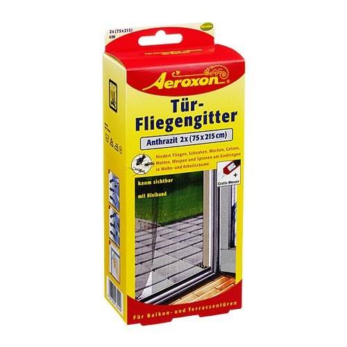 Preisvergleich Produktbild Äroxon Tür Fliegengitter Anthrazit 1 P
