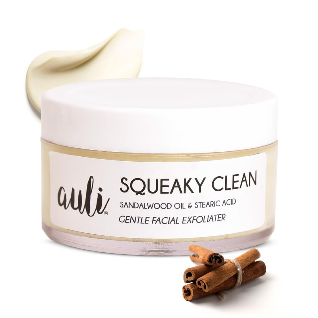 AHA 5% and Licorice Scrub Face Scrub for All Skin Types | Deeply Cleanses Pores and Reduces Visible Signs of Ageing for Brighter, More Clear Skin | Squeaky Clean - 120GM