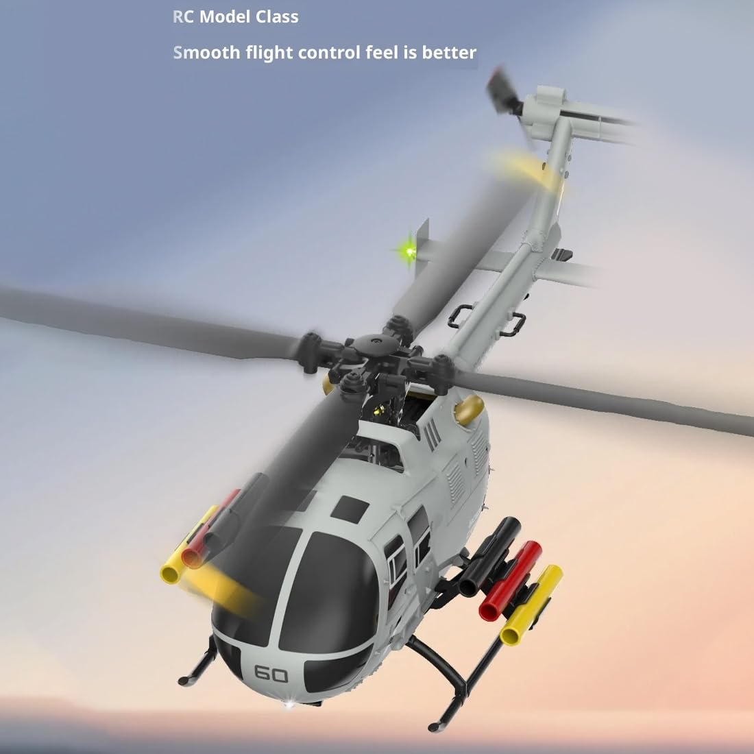 Helikopter RC w skali 1/48 dla dorosłych, RC ERA C186S BO105 bezszczotkowy 4-kanałowy 6-osiowy żyroskop zdalnie sterowany samolot z optycznym pozycjonowaniem przepływu, prezent na Boże