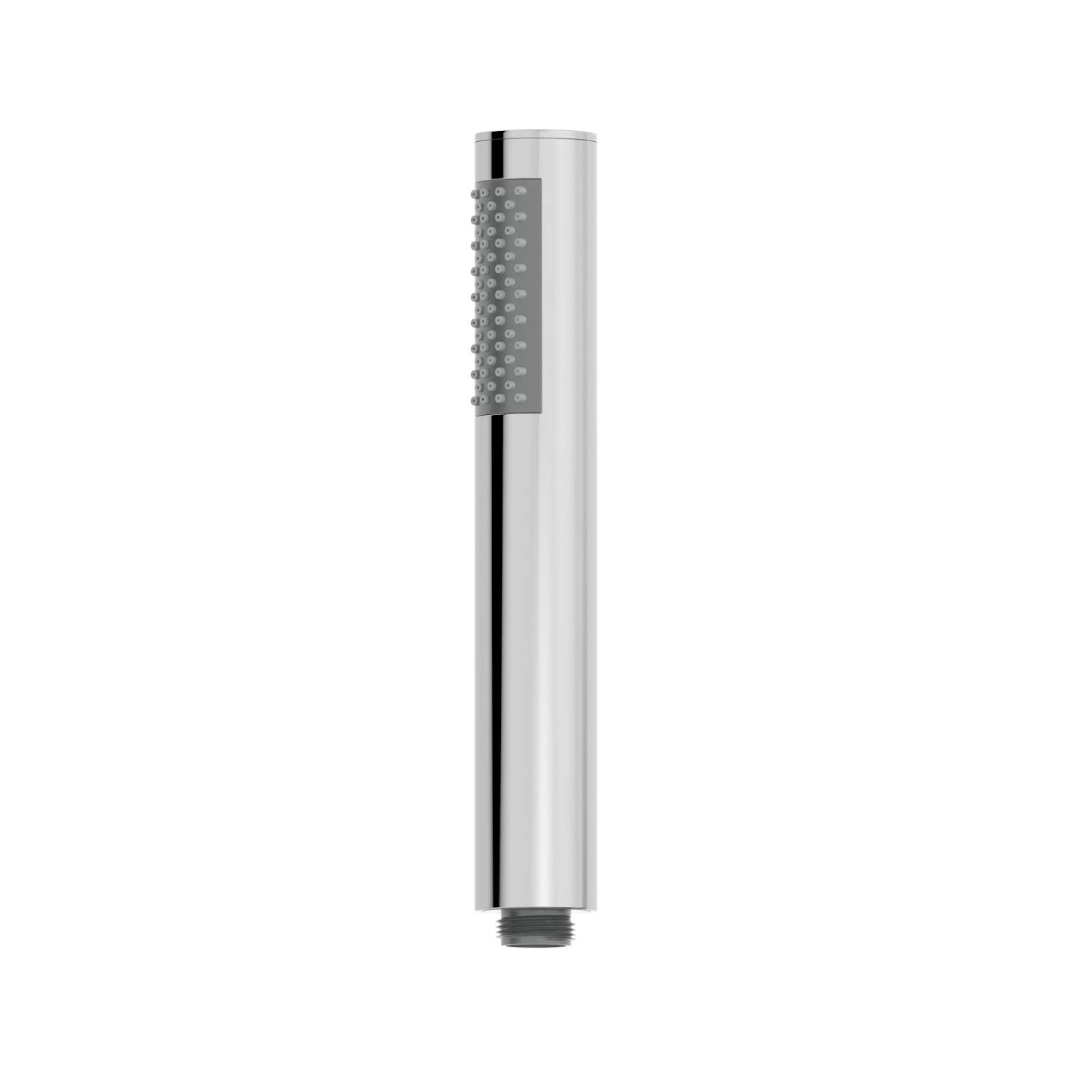 Architeckt® Universal Bath Shower Handheld Pencil Handset Head Round Single Spray Function Modern Bathroom Handsets for Showers, Chrome — image 1