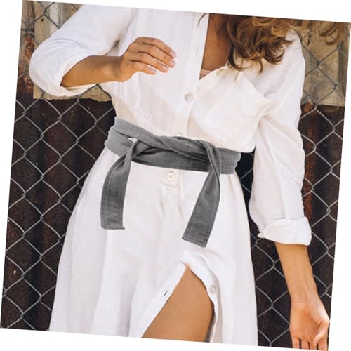 Beaupretty 2pcs Robe Belt Replacement Soft Bathrobe Ties for Men and Women Waist Belt Versatile for Home and Hotel Use Stylish Grey and Colors4