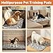 Puppy Pads with Pheromones,Washable Pee Pads for Dogs,Reusable Pee Pads for Dogs,Waterproof and Leak-Proof,Non-Slip Base Training Pads Suitable for Home,Travel and Dog Crates(Gray,M)