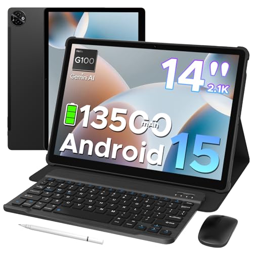 DOOGEE Tab E3 Max 14 Inch Tablet Android 15 Gaming Tablet with