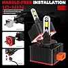 JinDot D3S D3C D3R LED Lampadine 38000LM 900% Luminosità Plug and Play Sostituire Kit OEM HID Abbagliante e Anabbagliante, 2 Lampade