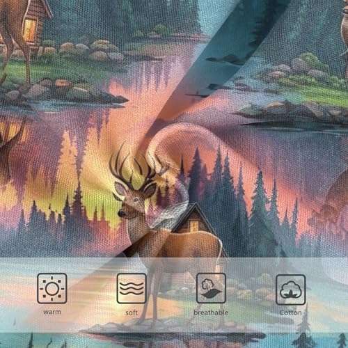 Cartoon Deers Lakes Sunset Toddlers Underwear Floral 2t Cotton Little Girl Panties Personalized Underpants Briefs3