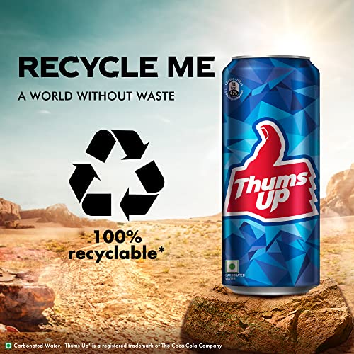 Image of Thums Up Soft Drink Can, 300 ml
