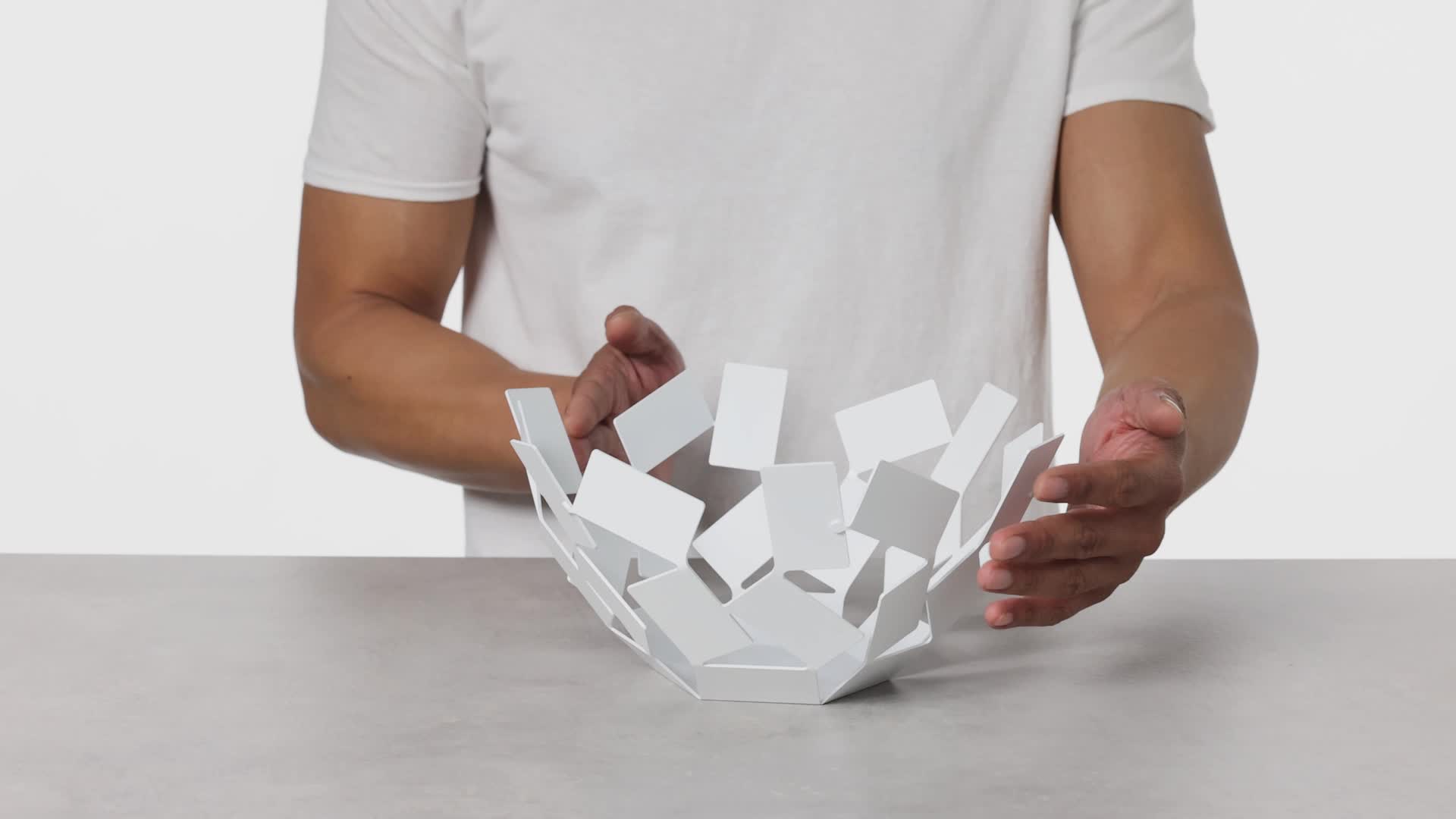 Corbeille à Papier Alessi La Stanza Dello Scirocco – MT01 – Inox – Fabriqué En Italie