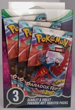 Pokemon Trading Card Game TCG Scarlet and Violet - Paradox Rift 3 Booster Packs