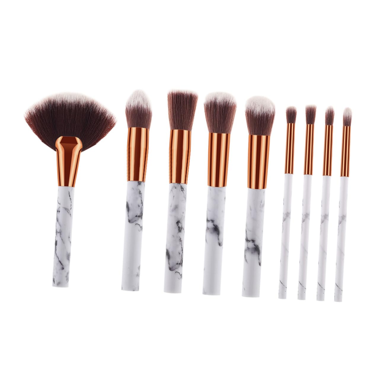 MAGICLULU Set Di 3 Pennelli Per Il Trucco Pennello Triangolare Per Fard Setole in Nylon Anti-perdita Facile Da Pulire Ottimo Per Luso Quotidiano E Per La Sperimentazione T-09-002 9 Pezzi*3