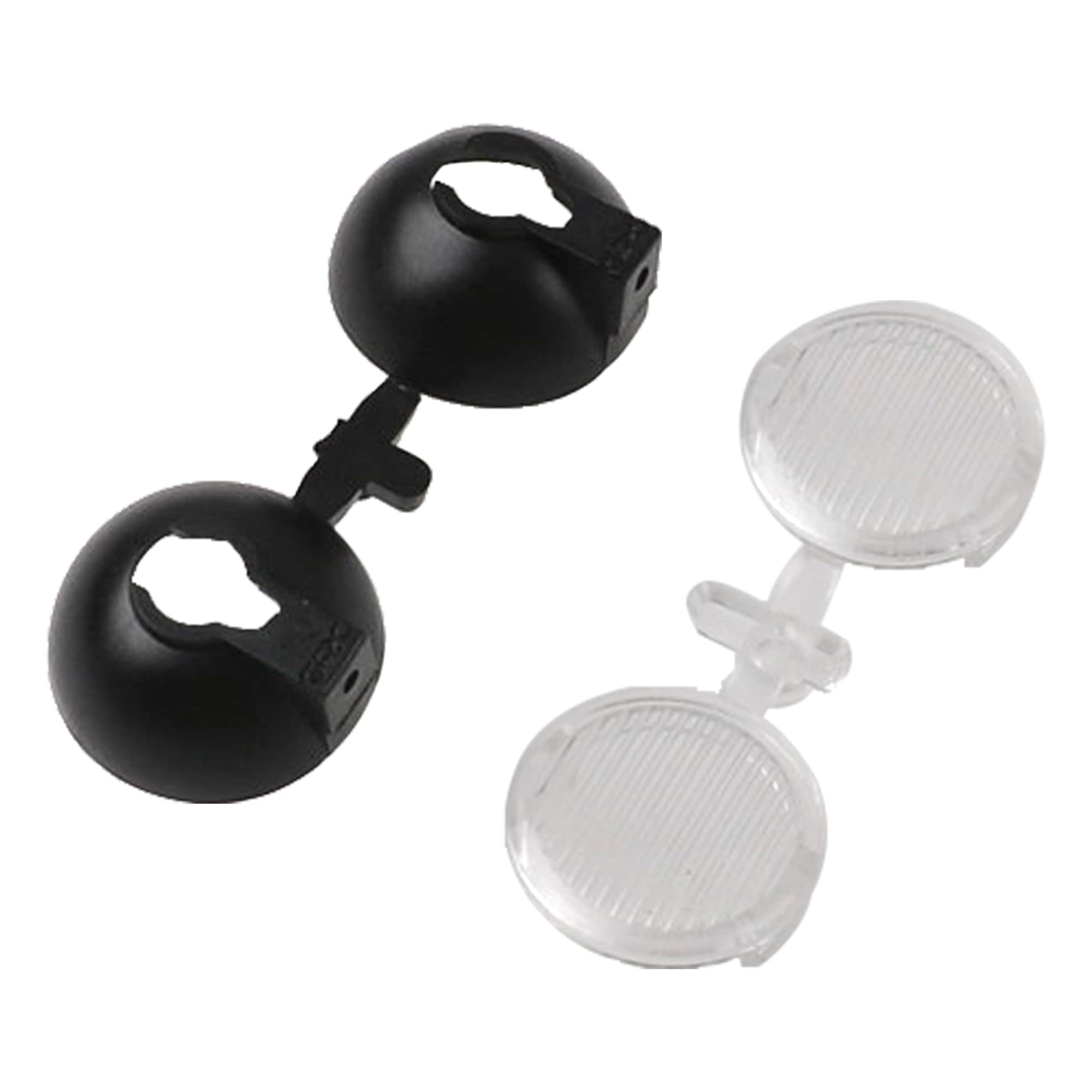 HIRCQOO 1/10 RC Crawler LED Headlights Compatible with Traxxas TRX-4, TRX-6, Axial SCX10, Redcat Gen8 (20MM B)