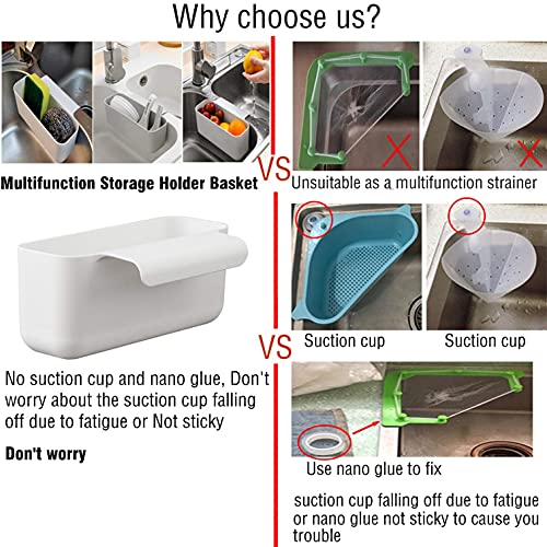 Hdya SINK STRAINER BASKET-01 Sink Strainer Drain Basket Kitchen Food Waste Leftovers Food Catcher Garbage Triangle Filter Corner Sink Strainer thumb #3