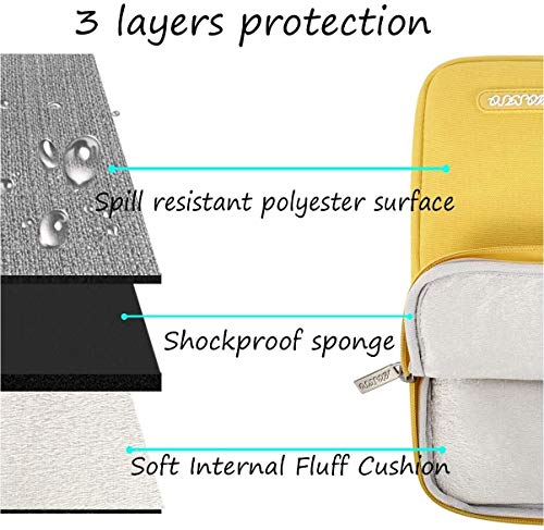 MOSISO-Funda-Protectora-Compatible-con-iPad-Pro-113rd-Gen-M1-5G109-iPad-Air-4102-iPad-87105-iPad-Air-3-iPad-97Surface-GoBolsa-Blanda-de-Tableta-con-Bolsillo-VerticalAmarillo