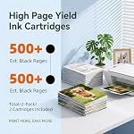 Remplacement de Cartouche d'Encre Noire 275XL pour Encre Canon 275 275XL Noir PG-275 PG-275XL Compatible avec Canon PIXMA TR4720 TS3720 TS3500 TS3522 TS3520 TS3722 TR4700 TR4722 TR4723(2 Noirs)
