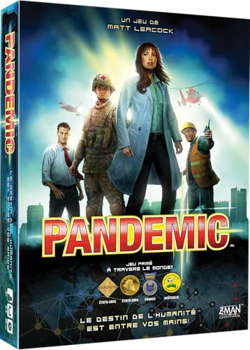 Pandemic Asmodee - Board Game - Cooperative Game - French Language, Multicolor - Image 2