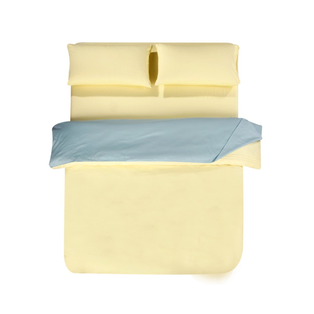 Toile de lin coton sergé pour drap de lits 220x270cm uni de couleur fraîche solide