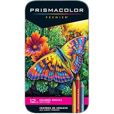 Sanford Prismacolor Premier Colored Pencils, Pack of 12, Multi-Colour Cover