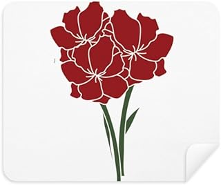 Leaves Carnation Flower Cleaning Cloth Screen Cleaner 2pcs Suede Fabric