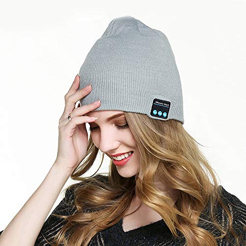 pedkit BT Music Cap Fone de Ouvido Sem Fio Chapéu Falando e Ouvindo Músicas Chapéu de Tricô Chapéu Q