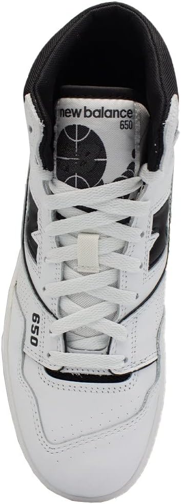 New Balance, Men's Sneakers, White Black, 8.5 - Image 3