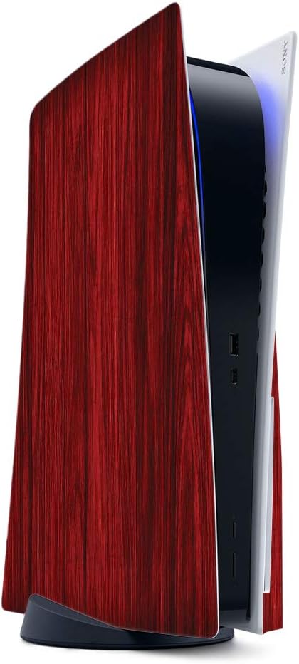 MightySkins Gaming Skin for PS5 / PlayStation 5 - Cherry Grain | Protective Viny wrap | Easy to Apply and Change Style | Made in The USA