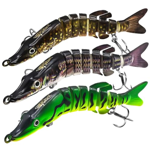 Fishing Lures for Freshwater and SaltwaterLifelike Swimbait Lures for Bass Trout PikeAmazing Fishing Gifts for Fishman (A1-4.80.041lb)