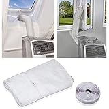 Sellado de ventanas para climatizadores móviles, apto para cualquier aire acondicionado y todos los tamaños de manguera.