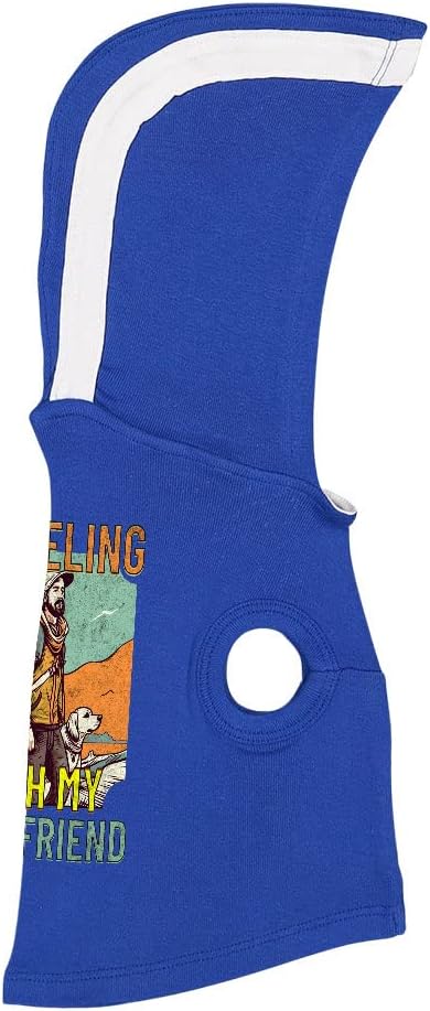 Travel Dog Shirt with Hoodie - Dog Themed Dog Hoodie - Colorful Dog Clothing - Gray White, L