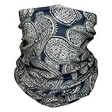 [CUBATTY] フェイスマスク フェイスカバー ネックガード UVカット 薄手 バラクラバ カモフラージュ 迷彩 バンダナ 万能 ヘッドウェア サバイバルゲーム 自転車 サイクリング アウトドア用 (S383-茶色)