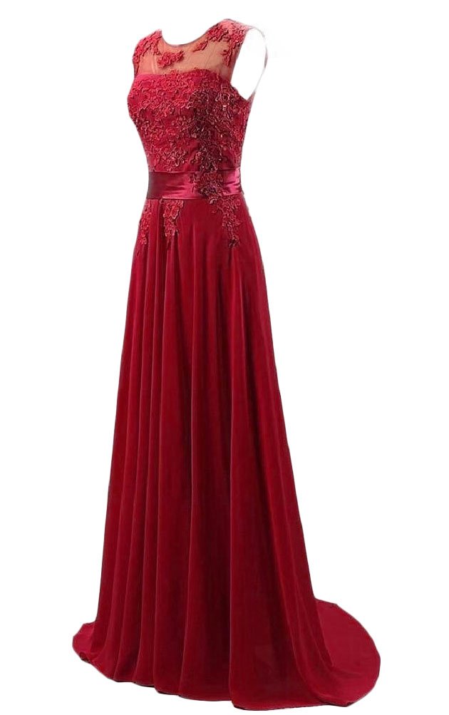 Spitze Applikationen Damen Kleid Abend Party Abschlussball
