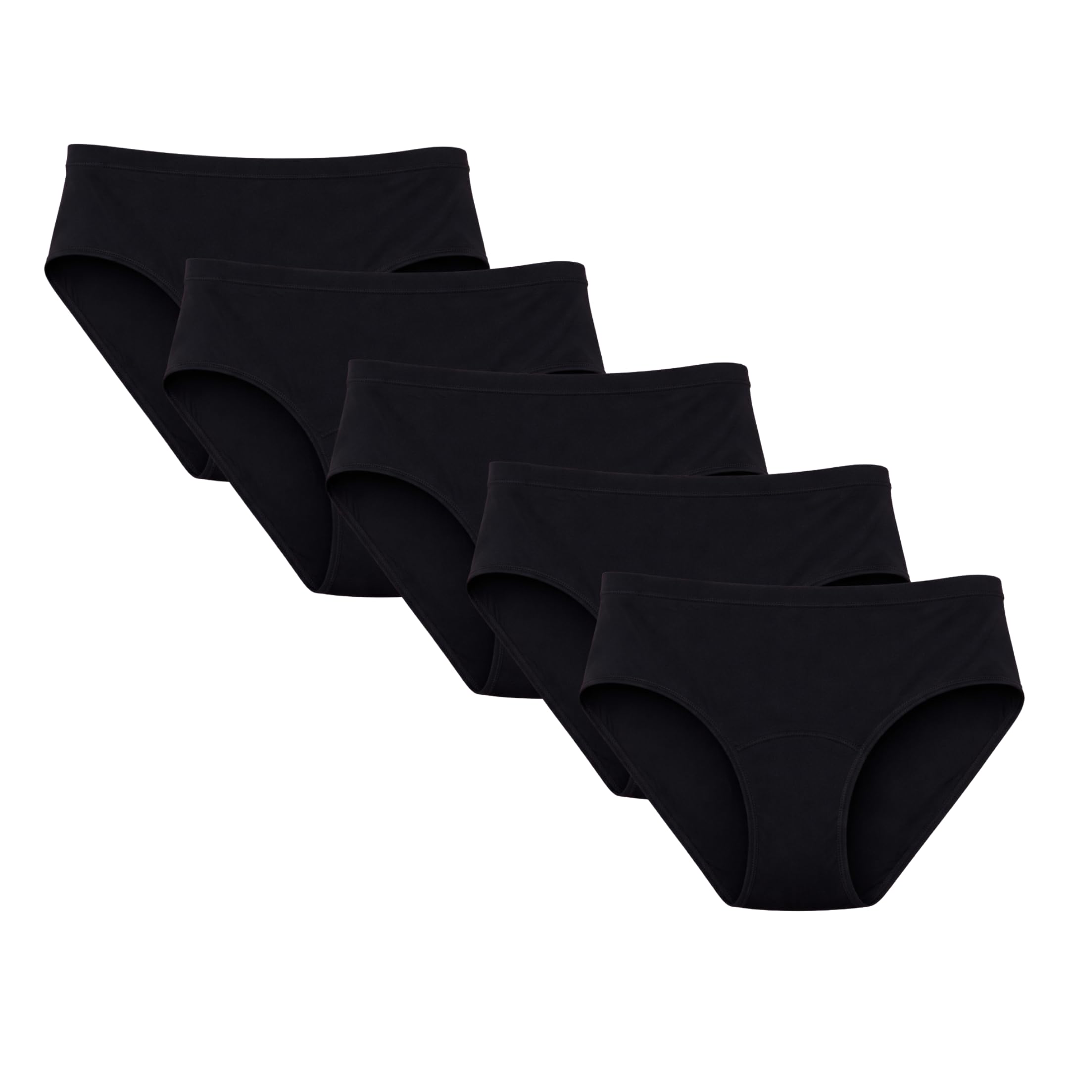 Periodenslip Mädchen 5er Pack – Periodenunterwäsche Teen Marie Comfy – Auslaufsicher & atmungsaktiv – Bio-Baumwolle Bambus
