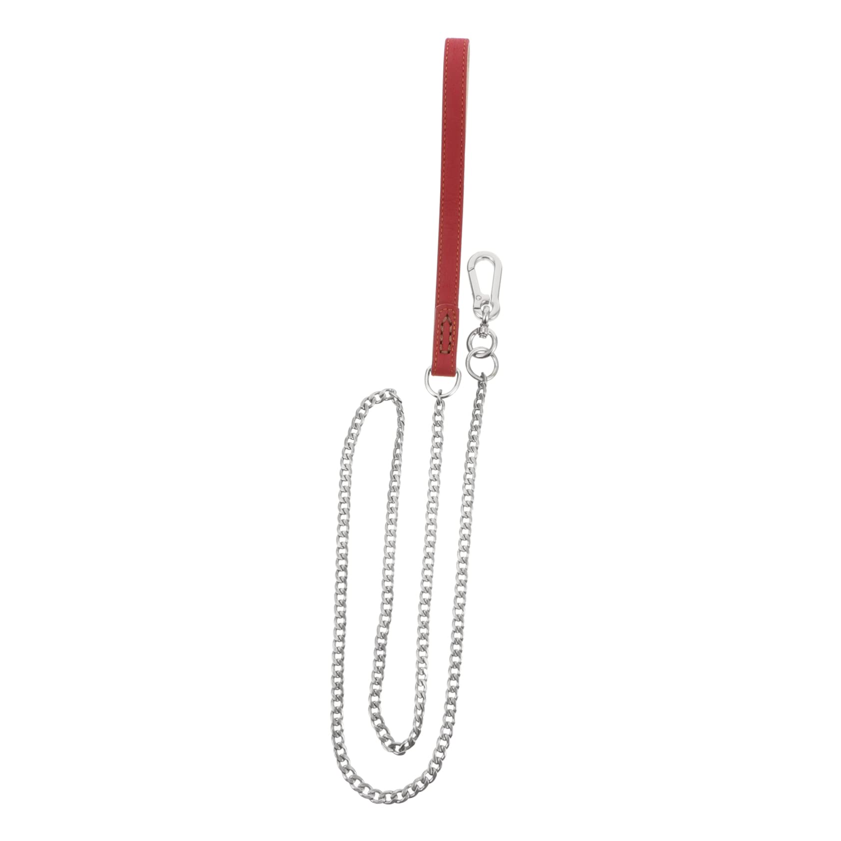 Laisse pour chien acier et cuir pour chien de moyenne de large taille