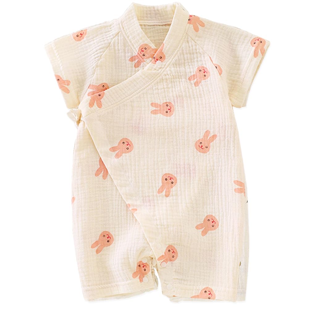 HahaNice Japanese Kimono Baby Thobe Cotton Infant Linen Romper 0-24 Months — view 11