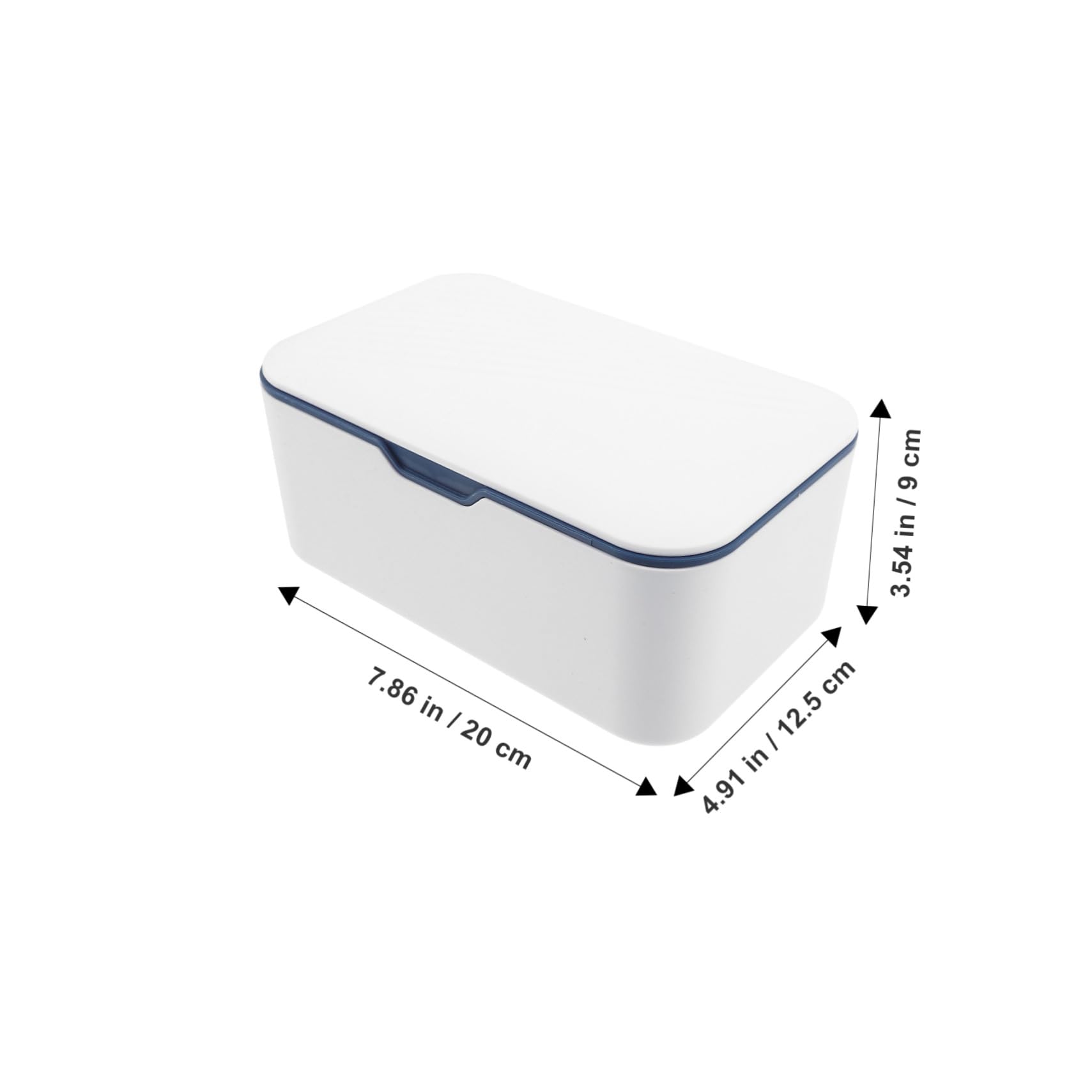 2 pièces Boîte à Lingettes Portable pour Parents Boîte Étanche Anti-poussière avec Couvercle Rangement Pratique pour Lingettes Humides pour Voyage et Maison Set Gris Bleu