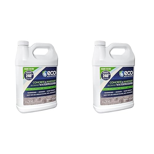 Eco Advance Concretomampostería Siloxano Inodoro Aplicación en aerosol Concentrado impermeabilizante, seguro para usar alrededor de plantas,