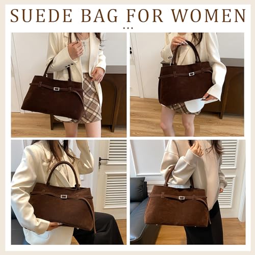 Bolso Hobo Slouchy de Gamuza Sintética para Mujer miniatura 6