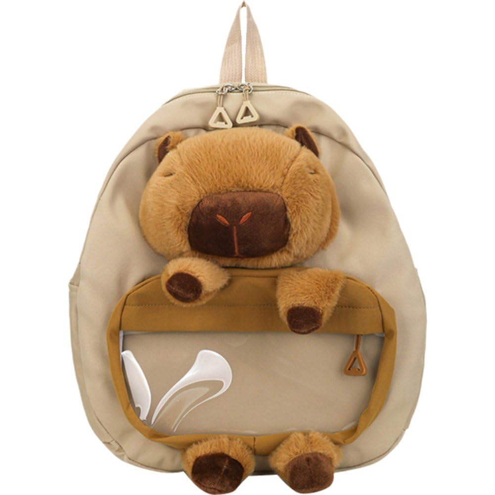 Sac à dos capybara mignon et léger de grande capacité pour les cours