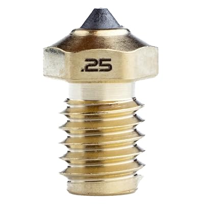 Diamondback Nozzles &ndash; V6 Compatible &ndash; Polycrystalline Solid Diamond Tip 3D Printer Nozzles, Improved Extrusion, Any Filament, Long Life, Wear