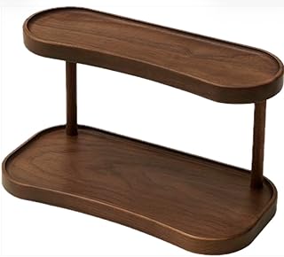 Bamboo Desktop Organizer Shelf – 2-Tier Wooden Storage Rack (12.5” x...