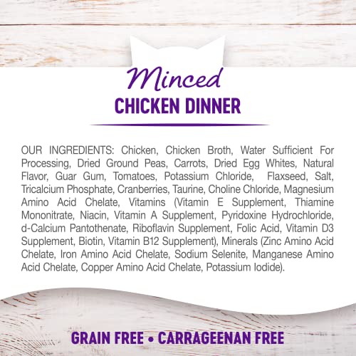 Wellness Complete Health Minced Grain Free Canned Cat Food, Chicken Dinner, 3 Ounces (Pack Of 24) #TOP30