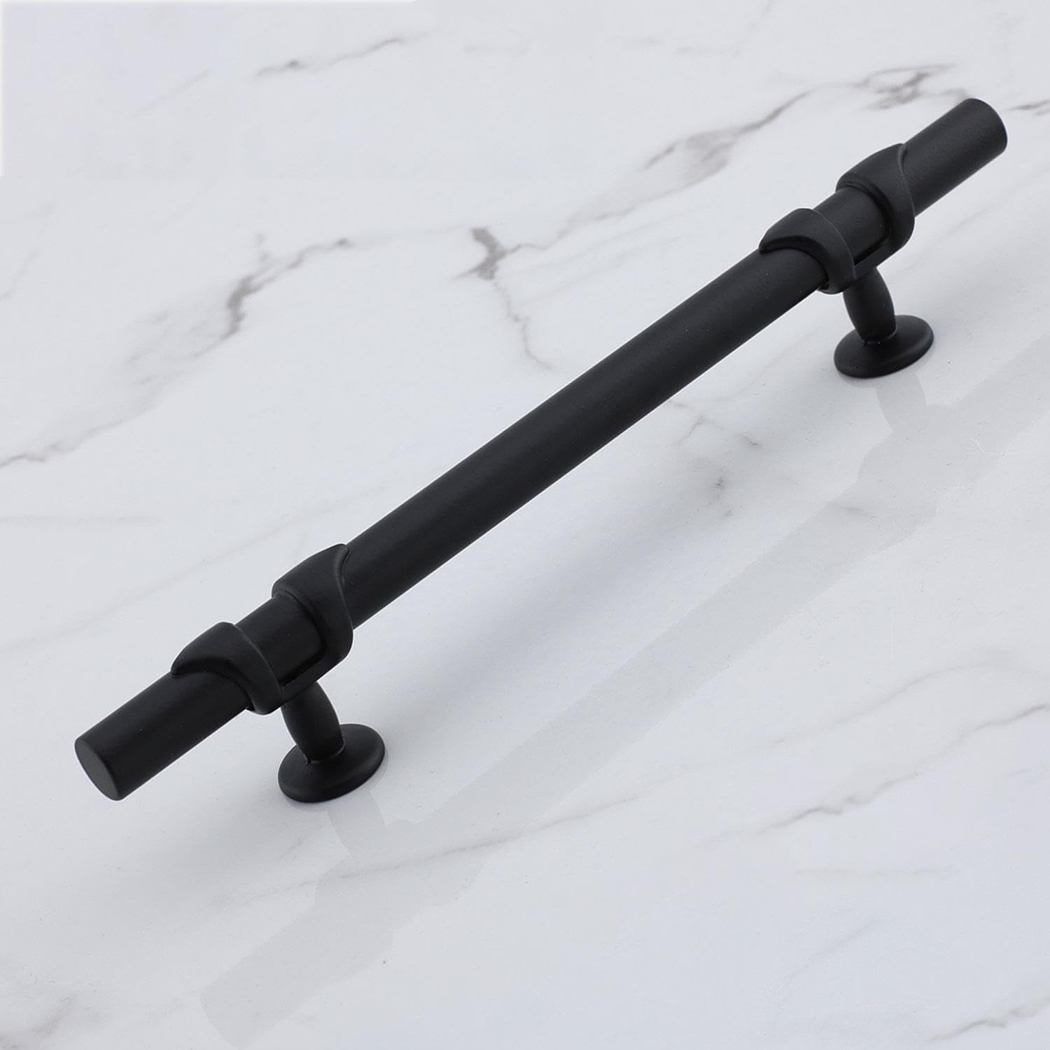 10 Adet Maça Siyah Metal Kulp 128 mm-12,8 cm Mobilya Çekmece Mutfak Dolabı Dolap Kulplar Kulbu Kulpu