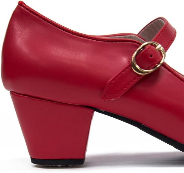 Zapatos de Baile Flamenco Doble Suela con tacón Cubano - 4