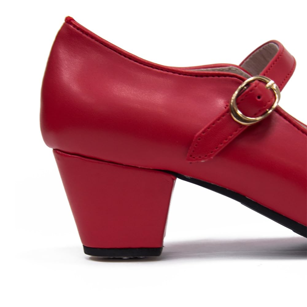 Zapatos de Baile Flamenco Doble Suela con tacón Cubano — view 4