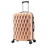 ZCSLD Maleta de Cabina expandible Blanca de 20/28 Pulgadas, Maleta Ligera y Resistente con Ruedas silenciosas, Ideal para Viajes, Vacaciones y Negocios.