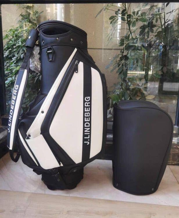 ジェイリンドバーグJLINDEBERG キャディバッグ ブラックキャンバス