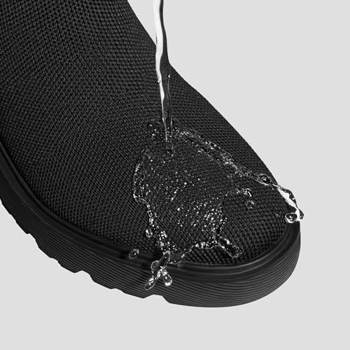 VIVAIA Everly Women's Ankle Boots, Round-Toe Slip On Booties, 2.36" Chunky Platform Wedge Heel, Water Repellent Upper, Anti-Slip Outsole, Comfortable for Winter & Fall Daily Outfit3