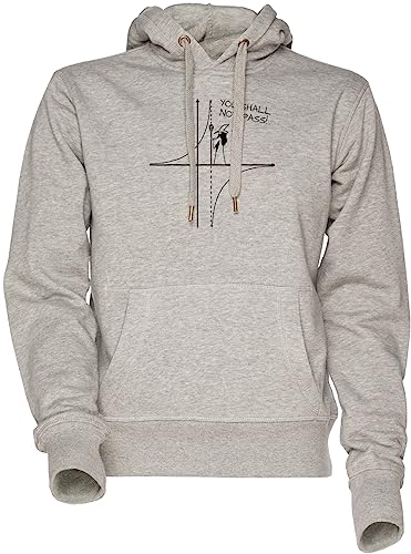 Sweat à capuche You Shall Not Pass gris unisexe pour homme et femme